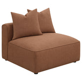 Orleans Furniture - Coaster - Jennifer Upholstered Armless Chair Terracotta - 551591